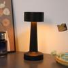 LED Desk Lamp Retro Bar Touch Dimming 3-color Rechargeable Dining Table Night Light, Used for Bedroom Desktop Bar Decoration