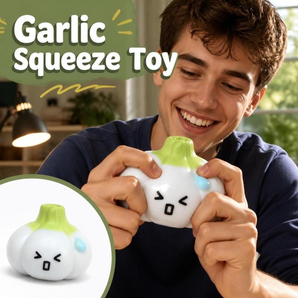Crunchy Garlic Squeeze Toy Building Blocks Realistic Food Pinch Handmade Ball Children's Gifts