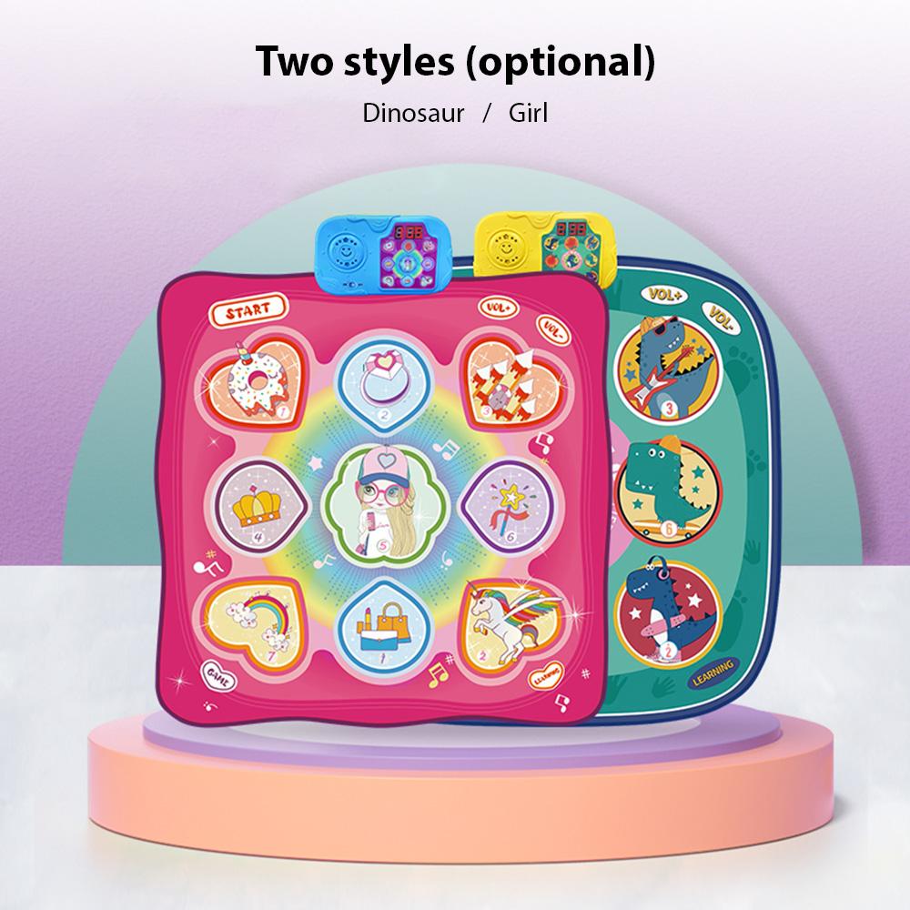 Dance Mat Electronic Light-up Dance Pad Multifunctional Game Pad Outdoor Music Stepping Dance Mat