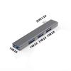 Четырехпортовый USB 3.0 хаб Type C, алюминиевый сплав, с прямым углом