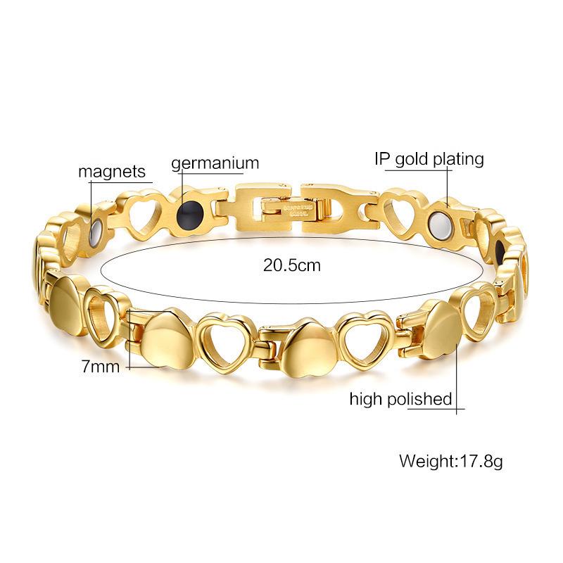 Модный магнитный браслет для здоровья: Элегантные каменные украшения для женщин