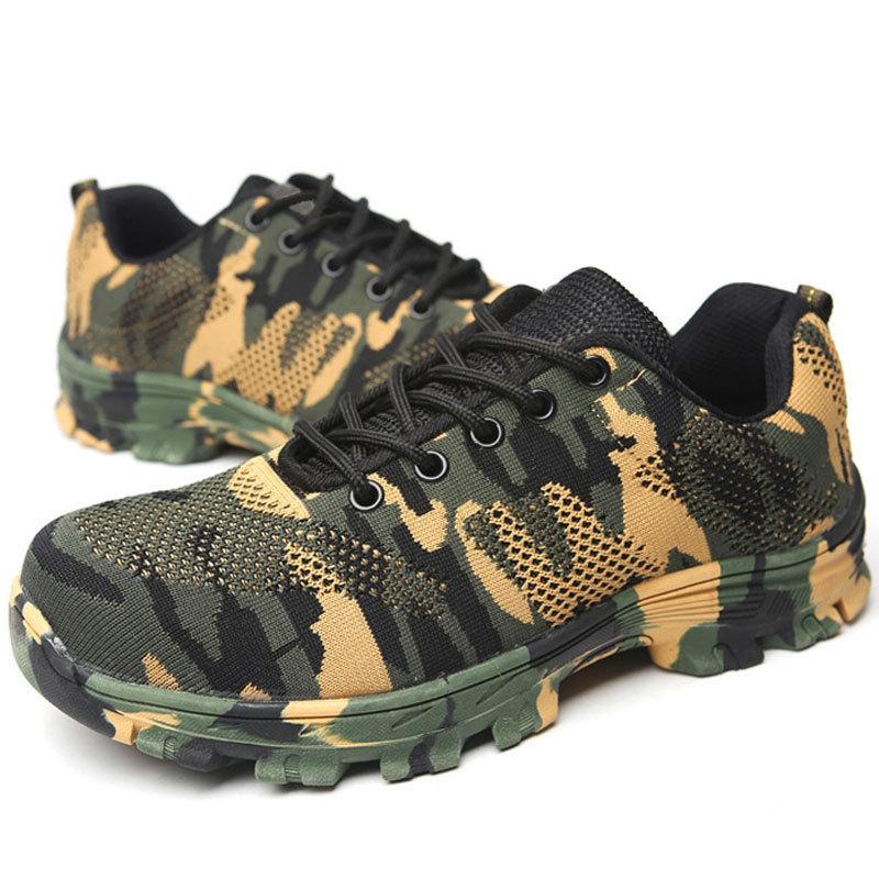 Anti-smashing and Anti-piercing Safety Shoes, Fly-woven Labor Insurance Shoes, Wear-resistant and Non-slip, Breathable and Deodorant Work Shoes