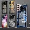 Стеклянный чехол для Samsung Galaxy S20 FE S21 Ultra S10 Plus S9 Note 10 Lite S8 20 9 S10e противоударный чехол для телефона Lion Alpha Tiger Sac
