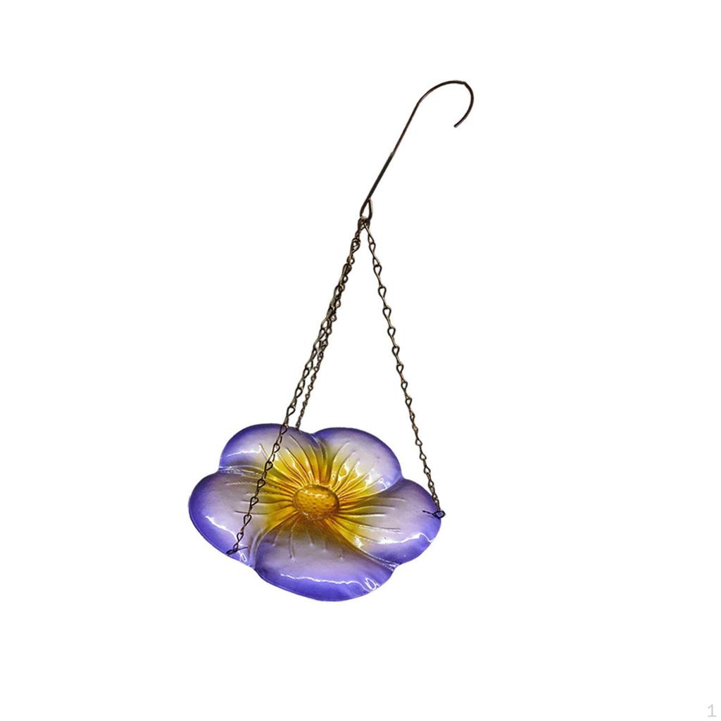 Bird Bath with Hook, Hanging Birdbath, Feeding Tray for Yard, Outdoor, Backyard