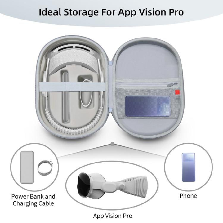 MR Helmet Storage Bag for Vision Pro MR Carrying Case Travel Portable Box