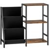 3 Tier Record Player Stand End Table For Living Room Bedroom   Rustic Brown