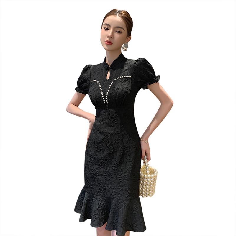 Платье ципао в новом китайском стиле JK&JS