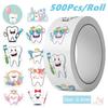 500 шт./рулон Защитите свои зубы Наклейки-награды для детей - Сделай сам Скрапбуки Альбом Декор Уплотнительные наклейки-декали