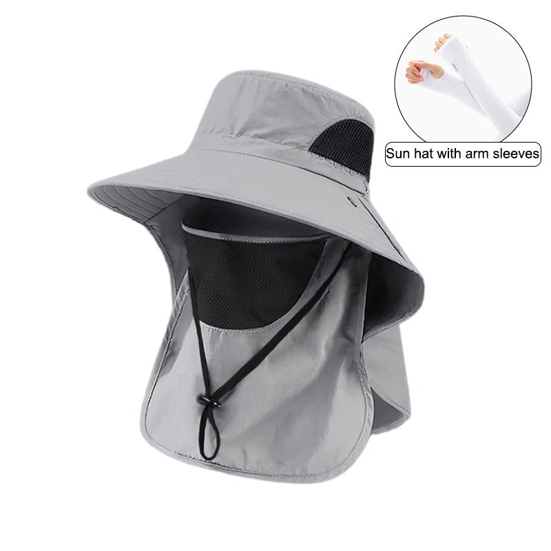 Летние шляпы от солнца с защитой от ультрафиолета для охоты и рыбалки для мужчин и женщин, для походов, кемпинга, козырек, шляпа-ведро, шейный клапан, рыболовная шляпа