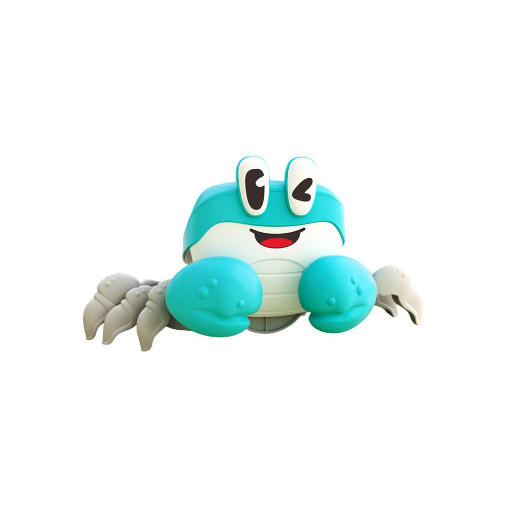 Электрическая игрушка «Убегающий краб» для ползания, ходьбы и обхода препятствий. Звуковая и световая игрушка.