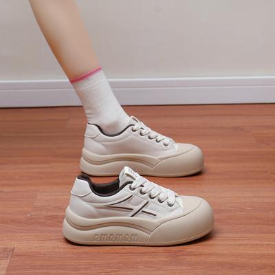 Женские повседневные кроссовки на толстой платформе, нескользящие, со шнуровкой, для ходьбы, дышащие, удобные, теннисные туфли для женщин, легкие, для тренировок