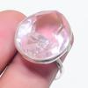Pink Kunzite Gemstone 925 Sterling Silver Jewelry Ring Size 7.5