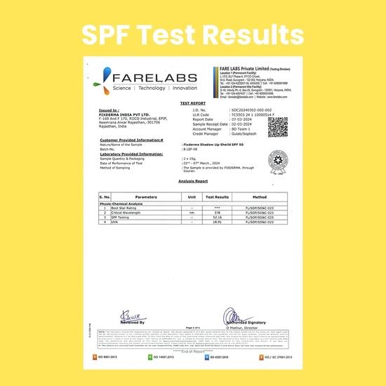 Fixderma Shadow Sunscreen SPF 50+ Cream PA+++ и Shadow SPF 50 Lip Shield PA+++ Combo | Солнцезащитный крем SPF 50 для сухой кожи | Защита от UVA и UVB