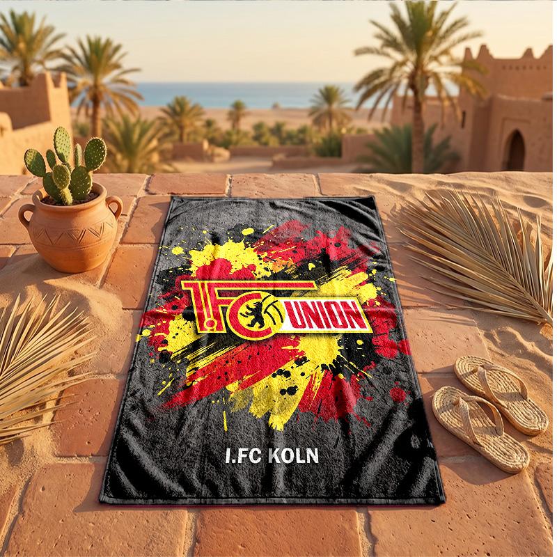Union Berlin FC Print Microfiber Beach Towel Quick Dry Absorbent Large Towel For Beach Swimming Travel