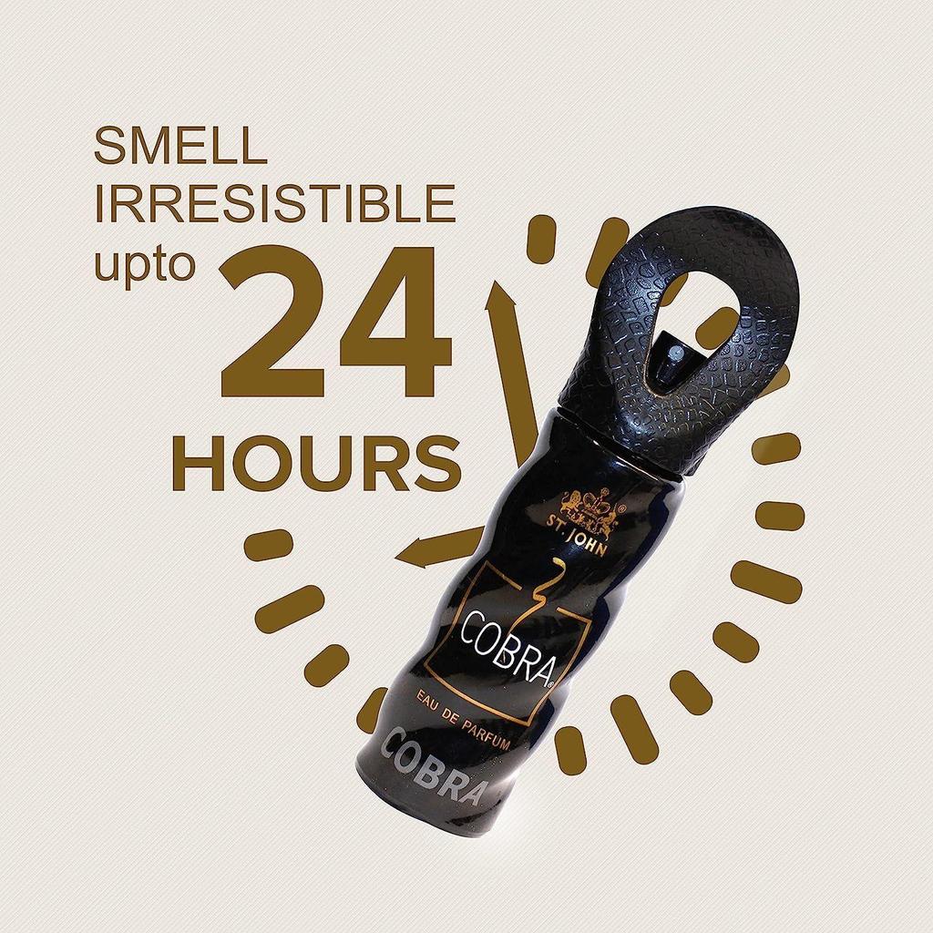 JOHN COBRA Unisex Irresistible Scent Fresh & Soothing Long Lasting Perfume for Men and Women