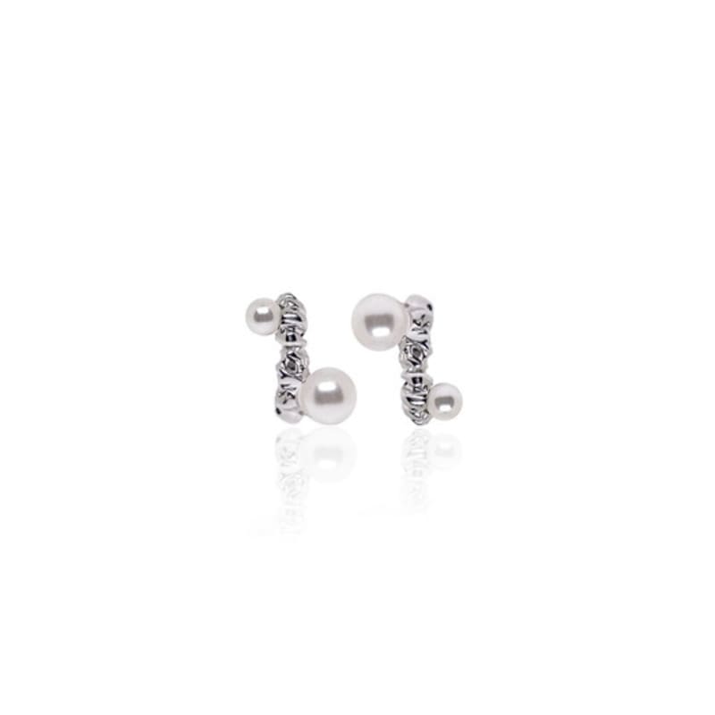 XI`ANN Tangled pearl E tangle pearl ring earrings