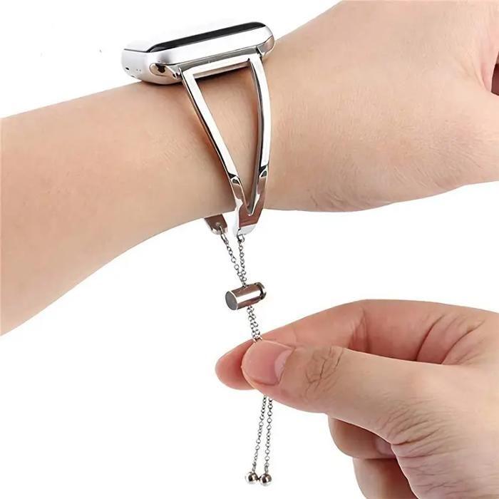 Bracelet - Apple - Série 3/4/5/6/7/8/SE/Ultra - Acier inoxydable - Argenté - 38/40/41mm