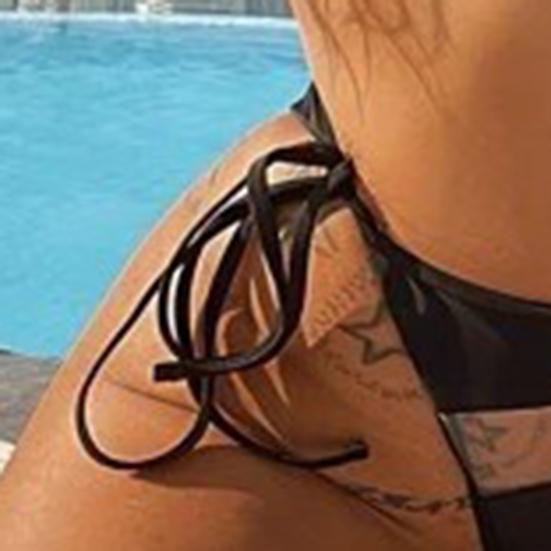 1 комплект купальника бикини, мягкий износостойкий нейлоновый женский купальный костюм, пляжная одежда