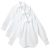 Set of 3 Long Sleeve Office Women's Shirts, Blouses, Wear, Uniforms, Business, Recruitment, Tops/al1-l22-3s-M-l1-02-b2