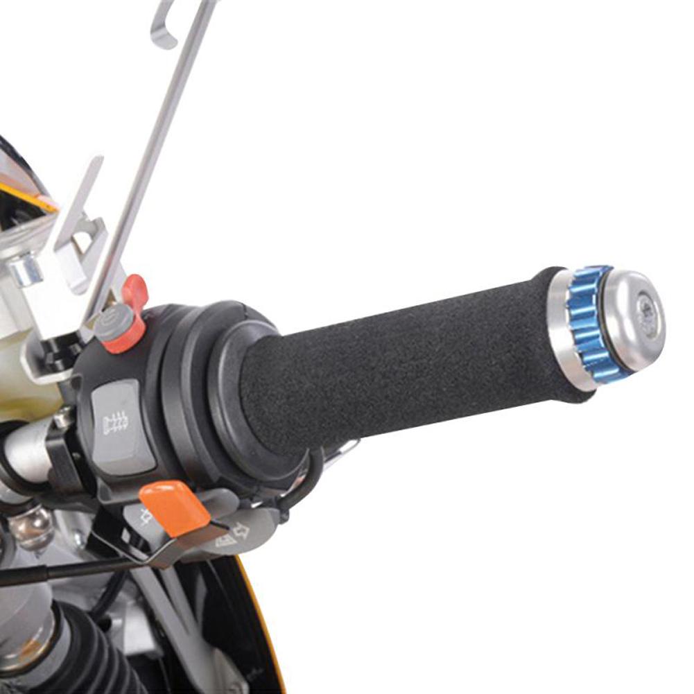 Motorcycle Handlebar Grip Sleeve Universal Handle Foam Grip Gloves Anti-Slip Anti- Vibration for Motorbikes Motorboats Bikes