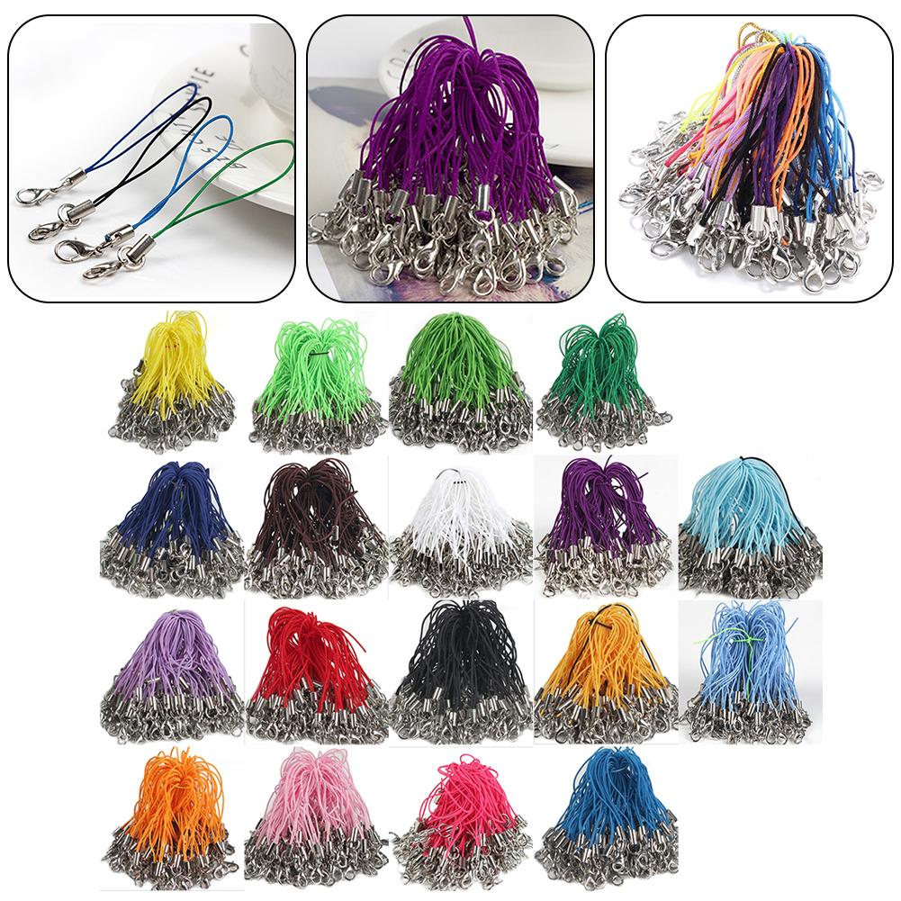 Colorful Lobster Clasp Lanyard Phone Strap for Mobile Phones Keychains and USB Drives Easy to Identify with Different Colors