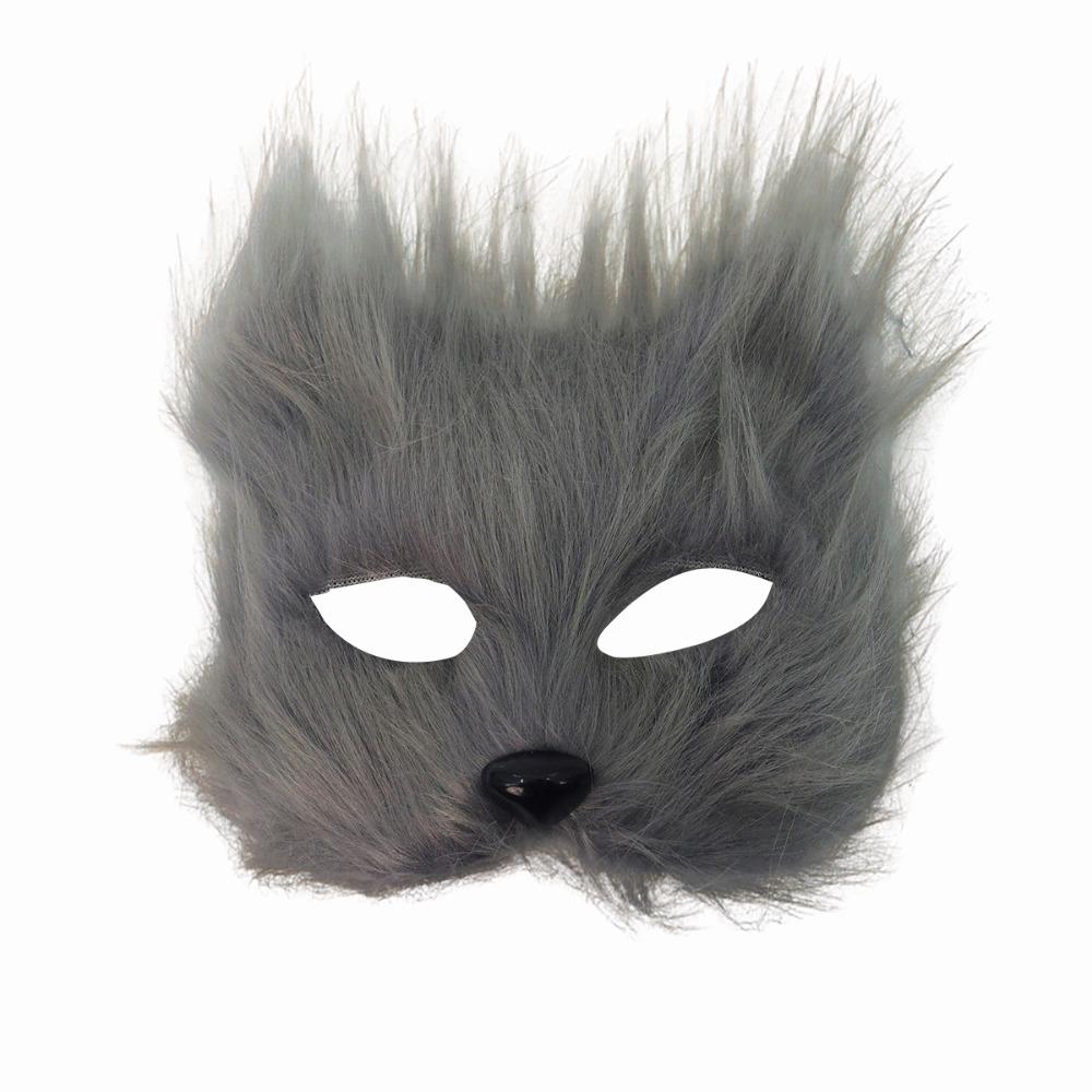 Realistic Half Face Mask Cartoon Masquerade Mask Ghost House Decor Eye Mask  Costume Party Supplies