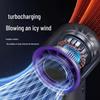 Portable High-Speed Mini Fan with Digital Display - Long-Lasting, Foldable, and Cooling