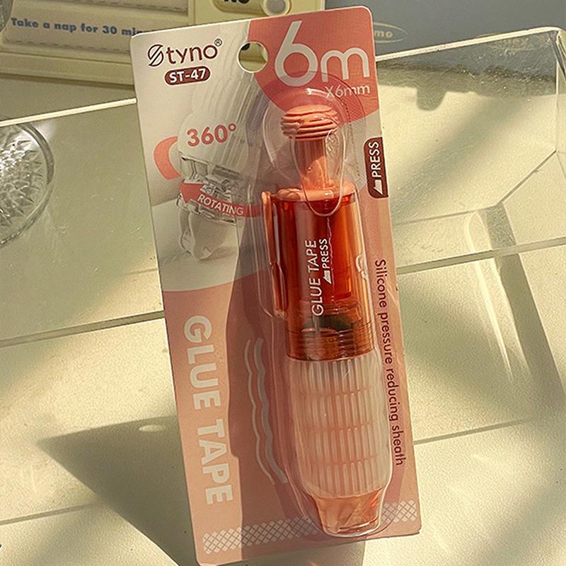 Прозрачный двухсторонний скотч с дозатором Сменные стержни Справочник Точечный клей Канцелярские принадлежности Школьные канцелярские принадлежности Канцелярские товары