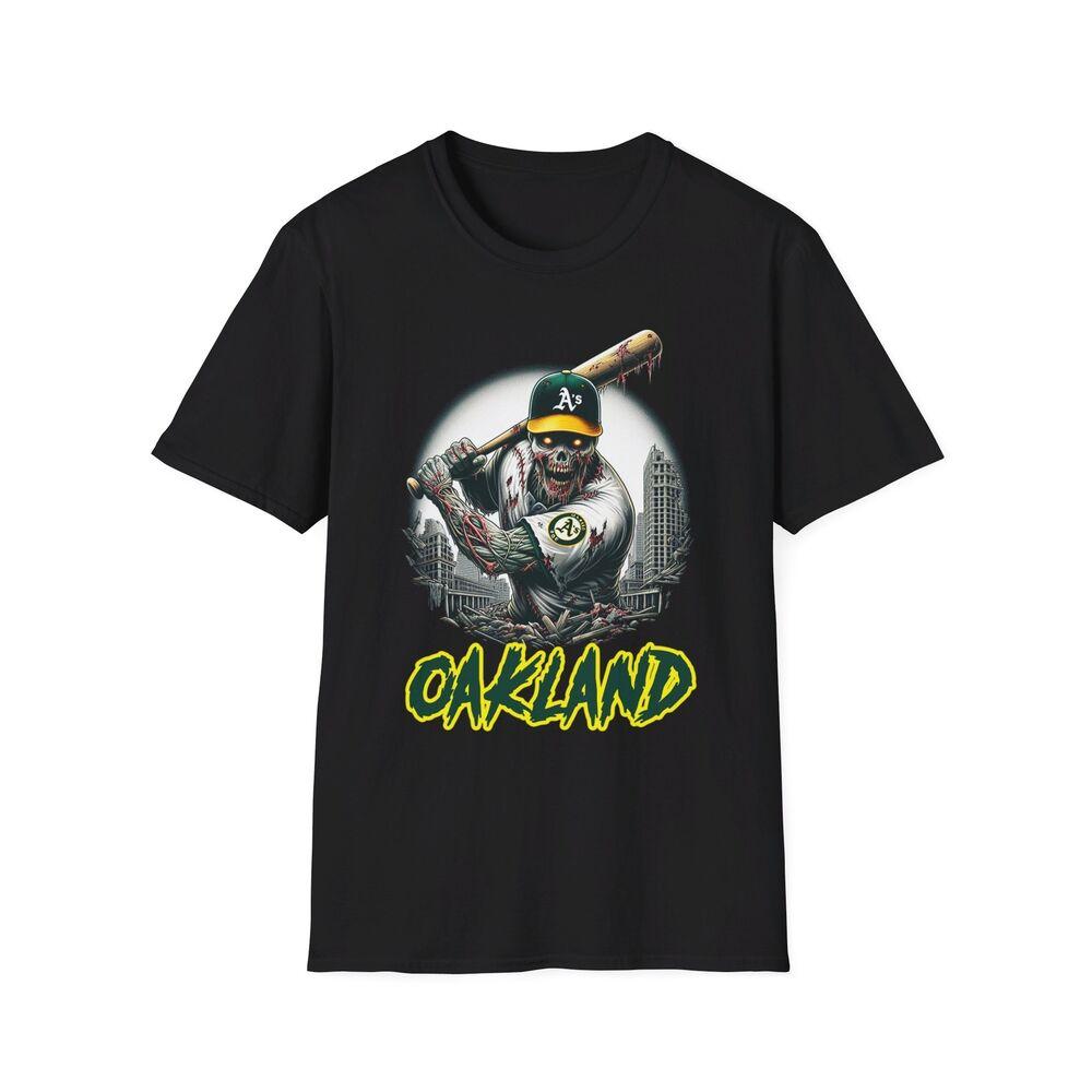 Футболка с хоррор-мешапом Oakland A's