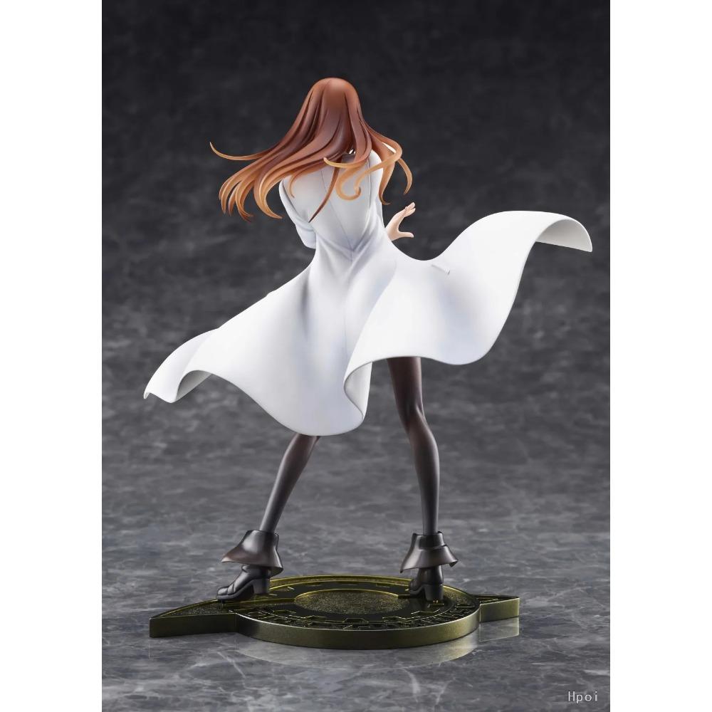 22.5см Аниме Steins;Фигурка Gate Makise Kurisu Dream Tech 1/7 Стиль Белого Халата Стоящая модель игрушечная кукла Фигурка Действия ПВХ