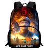 Stranger Things Printed Backpack Stranger Things5 Student School Bag Cartoon Lightweight Front Bag Backpack