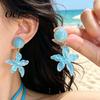 Boho Seaside Style Earrings 1 Pair Starfish Drop Earrings, Summer Beach Dangle Stud Cute Pendant Drops Ocean Themed Holiday Coastal Jewelry