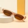 Fashion New Ins Cat Eye Sunglasses Women'S Fashion Minimalist Style Retro Wide Leg Sun Glasses Female