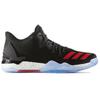 Adidas D Rose 7 С круглым носком Шнуровка Прочные Низкие Баскетбольные Кроссовки Мужские кроссовки Черный Красный BW0942