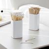 Creative Push Type Toothpick Box Cotton Swab Storage Box Storage Containers Holder Automatic Spring Cover Kitchen Organizer Box