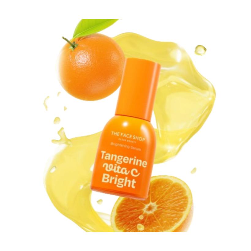The Face Shop Освещающая сыворотка с витамином С из мандарина 35 мл Витамин С Сияние Корейская косметика