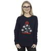 Disney Womens/Ladies Mickey Mouse And Friends Christmas Tree Sweatshirt