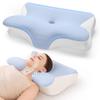 Pursay No Neck Memory Foam Регулируемая высота 3D Стабильный Снимает скованность шеи Прямой сон на боку на животе на спине Удобный звук Хороший храп