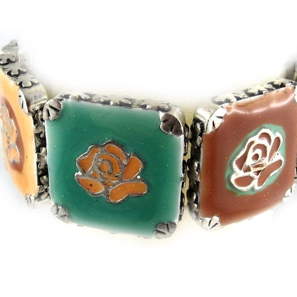 Les Trésors De Lily [E0374] — Дизайнерский браслет «Гейша» с коричневой бирюзой