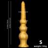 Очень большой золотой силиконовый вибратор с резьбой, анальная пробка, анальный дивертор, дилдо, секс-игрушка, реалистичный пенис, большой член