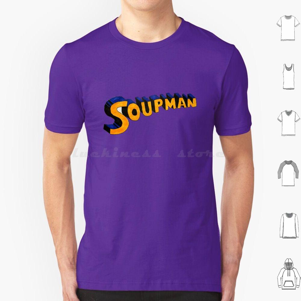 Soupman Funny Logo T Shirt Big Size 100 Cotton Superhero Comicbook Funny Superhero Soup Logo Comics