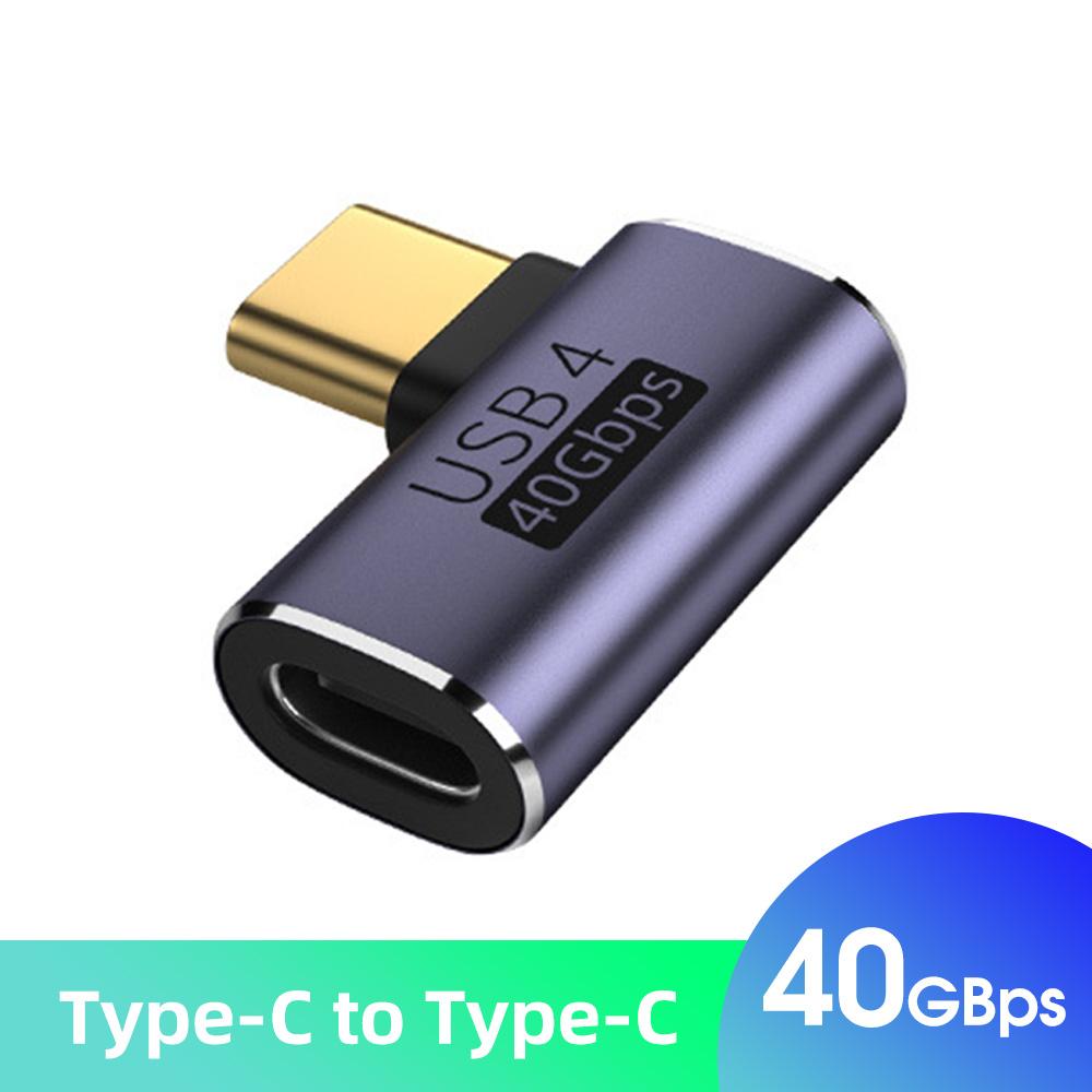 FONKEN Адаптер кабеля для передачи данных Type-C, адаптер для зарядки локтя 40 ГБ для мобильного телефона Thunderbolt3, адаптер USB C к C