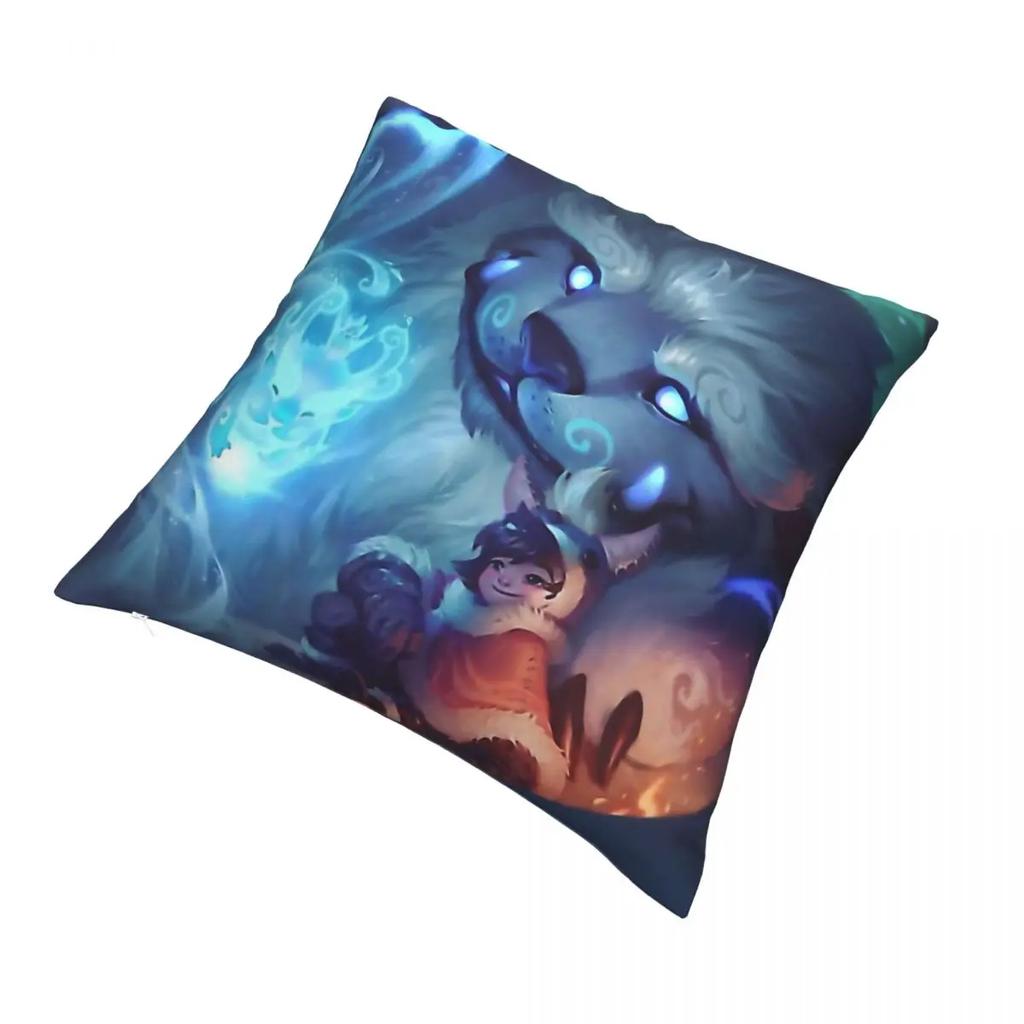 Наволочка для подушки Nunu Willump с игрой League Of Legends, рюкзак Coussin, чехлы для домашнего декора с принтом Kawaii