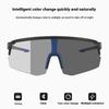 Photochromic Motorcycle Glasses Auto Tinting Lens UV Protection Sports Windproof Safety Eyewear for Day Night Cycling