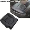 Driver Side Bottom and Top Lean Back Seat Covers Replacement Leather Black Compatible with Ford F250 F350 F450 F550 Lariat 2011 2012 2013 2014 2015
