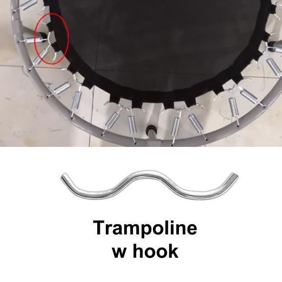 Высокостабильный батут W крюк, железный стержень для батута, разъем для проводов, сменный крючок, аксессуары для батута