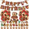 Western Cowboy-Themed Banner, Balloons, and Cake Topper Set – Wild West Birthday Party Decorations