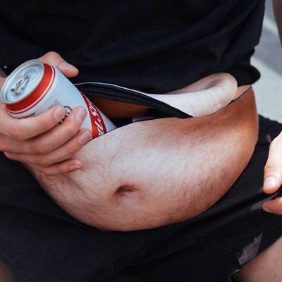 1 шт., сумка для папы, поясная сумка с поддельным пивом, поясная сумка унисекс, поясная сумка с белым слоном, забавные подарки с кляпом, рождественский праздничный подарок