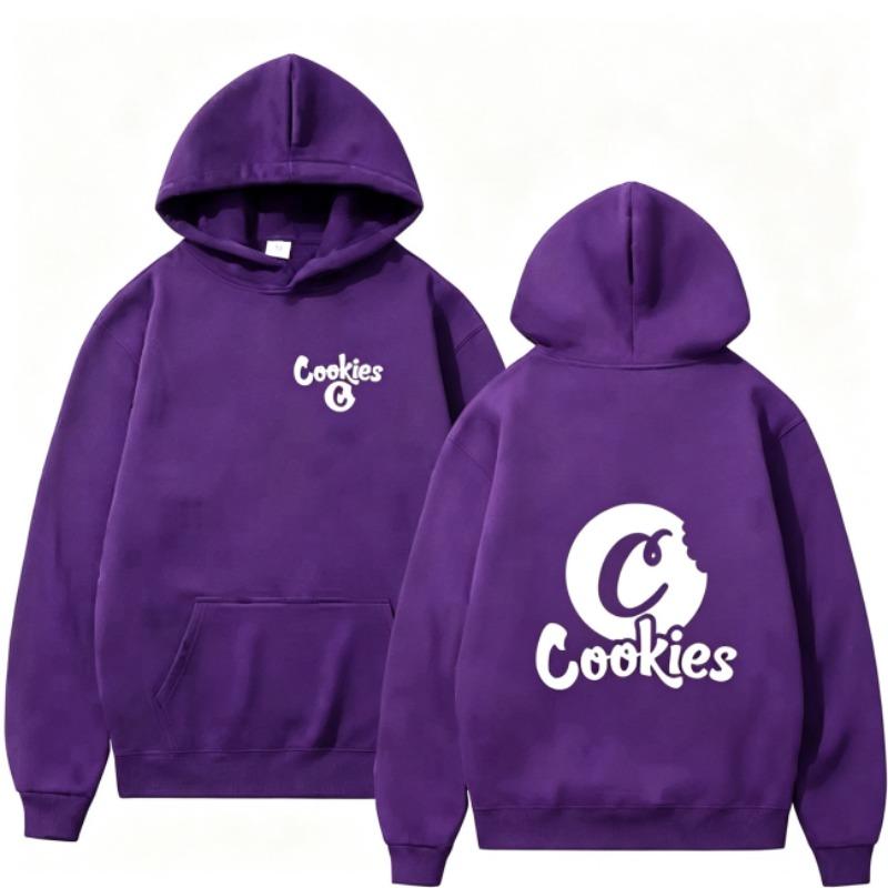 Autumn Men's Women's Hoodies Cookies Letter Printing Unisex Fashion Pullover Long Sleeves Loose Casual Vintage Sweatshirts