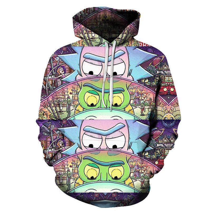 Hot And Rick Morty 3d Print Womenmen Pullover Hoodie Sweatshirt Jumper Tops